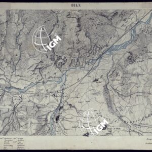 VALLI DELLA DORA RIPARIA SITUAZIONE DAL 1860 AL 1871 RILIEVI AL 10.000 OULX - Foglio 24