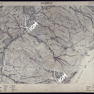 VALLI DELLA DORA RIPARIA SITUAZIONE DAL 1860 AL 1871 RILIEVI AL 10.000 SOLOMIAC - FOGLIO 29.