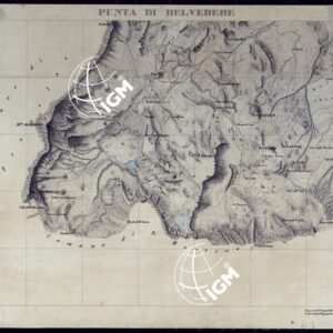 VALLI DELLA DORA RIPARIA SITUAZIONE DAL 1860 AL 1871 RILIEVI AL 10.000 PUNTA DI BELVEDERE - FOGLIO 31.