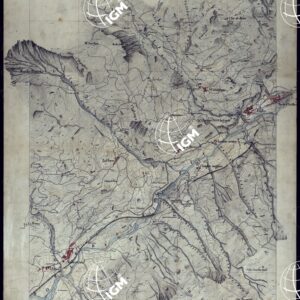 VALLI DELLA DORA RIPARIA SITUAZIONE DAL 1860 AL 1871 RILIEVI AL 10.000 EXILLES - SOSTITUTO.