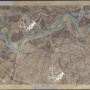 TERRITORIO COMPRESO TRA ALESSANDRIA, CASALE, VOLPEDO E TRA PAVIA, CASTEGGIO E PIACENZA FRASSINETTO DI PO' - FOGLIO 3.