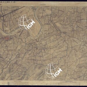TERRITORIO COMPRESO TRA ALESSANDRIA, CASALE, VOLPEDO E TRA PAVIA, CASTEGGIO E PIACENZA FOGLIO DELLA  G.N. CARTA N° LIV TAVOLETTA 24  MASIO -FOGLIO 14.