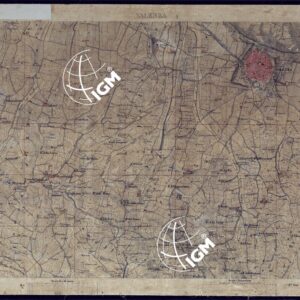 TERRITORIO COMPRESO TRA ALESSANDRIA, CASALE, VOLPEDO E TRA PAVIA, CASTEGGIO E PIACENZA VALENZA - FOGLIO 21.