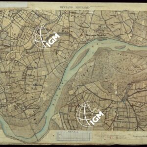 TERRITORIO COMPRESO TRA ALESSANDRIA, CASALE, VOLPEDO E TRA PAVIA, CASTEGGIO E PIACENZA MEZZANO SICOMARIOA - FOGLIO 44.