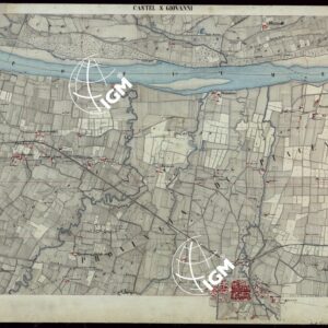 TERRITORIO COMPRESO TRA ALESSANDRIA, CASALE, VOLPEDO E TRA PAVIA, CASTEGGIO E PIACENZA CASTEL S. GIOVANNI - FOGLIO 48.