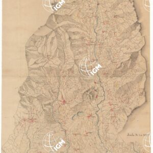 VALLE DELLA DORA RIPARIA COLLE SUE DIRAMAZIONI DALL'ORIGINE SINO A PIANEZZA E QUELLA DEL SANGONE SINO A BRUINO ALLA SCALA 1 A 37.952 - FOGLIO 1