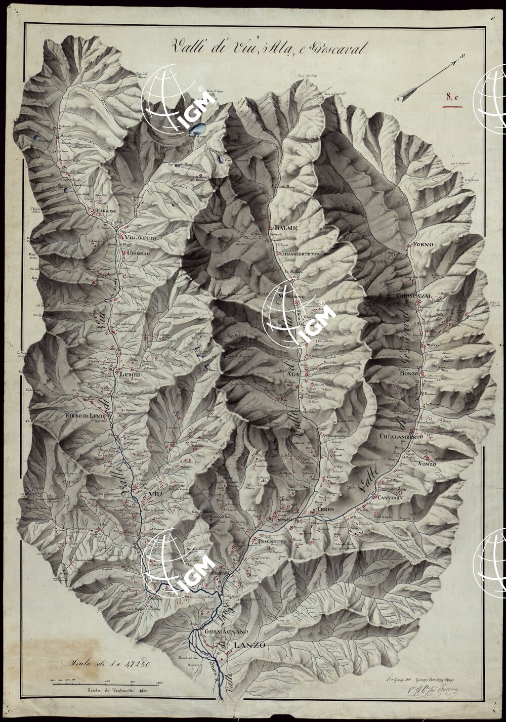 VALLI DI VIU', ALA, E GRESCAVAL. - 8.C