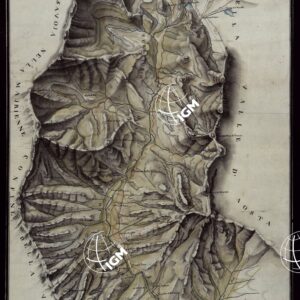 CARTA TOPOGRAFICA DEL TERRITORIO E VALLE CERESOLE SCALA 1 28.350.