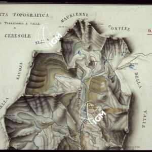 CARTA TOPOGRAFICA DEL TERRITORIO E VALLE DI CERESOLE - FOGLIO 6 PARTE 1