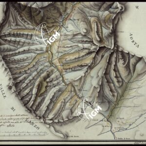 CARTA TOPOGRAFICA DEL TERRITORIO E VALLE DI CERESOLE - FOGLIO 6 PARTE 2.