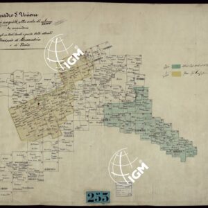 RICOGNIZIONI ESEGUITE ALLA SCALA DI 1/20.000 CHE COMPRENDANO LE DUE RIVIERE DEGLI EX STATI SARDI E PARTE DELLE ATTUALI PROVINCIE DI ALESSANDRIA  E DI PAVIA - QUADRO D'UNIONE.