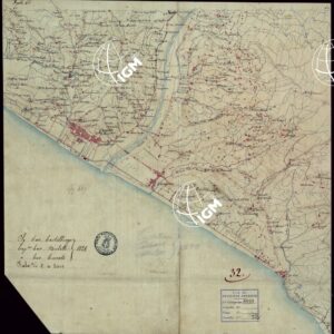 RICOGNIZIONI ESEGUITE ALLA SCALA DI 1/20.000 CHE COMPRENDANO LE DUE RIVIERE DEGLI EX STATI SARDI E PARTE DELLE ATTUALI PROVINCIE DI ALESSANDRIA  E DI PAVIA - FOGLIO 32.