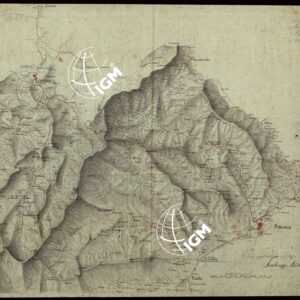 CARTA DEL LITORALE DA ALBISSOLA A VADO ED ESTENDENTESI A NORD A MONTENOTTE E CARCARE.