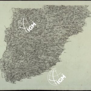 STAMPA LITOGRAFICA DI UNA CARTA DELLA RIVIERA DI PONENTE DA SAVOVA AL CONFINE FRANCESE.