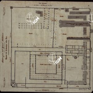 SERVIZIO DEL GENIO MILITARE PIANTA DEL PI° CANTIERE DELLA FOCE DIREZIONE DI GENOVA - PIAZZA DI GENOVA.