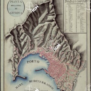 PIANTA DELLA CITTA' DI GENOVA