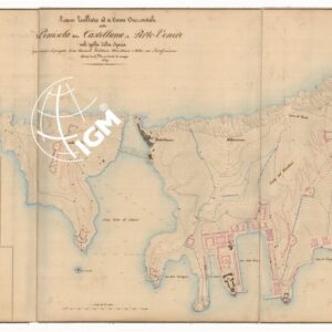 PIANO LIVELLATO ED A CURVE ORIZZONTALI DELLA PENISOLA DELLA CASTELLANA E DI PORTO VENERE NEL GOLFO DELLA SPEZIA PER SERVIRE AL PROGETTO DI UN ARSENALE MILITARE MARITTIMO E DELLA SUA FORTIFICAZIONE ORDINATO DA S.M. CON DECRETO 30 MAGGIO 1849.
