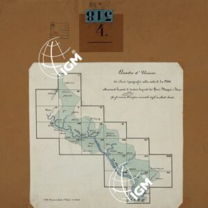 RILIEVI TOPOGRAFICI ALLA SCALA DI 1 a 9.450 ABBRACCIANTI LA PARTE DI TERRITORIO BAGNATO DAI FIUMI MAGRA E VARA CHE FORMAVA PARTE DEL CONFINE ORIENTALE DEGLI EX STATI SARDi - QUADRO D'UNIONE.