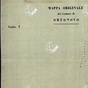 MAPPA ORIGINALE DEL COMUNE DI ORTONOVO - FOGLIO 1