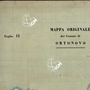 MAPPA ORIGINALE DEL COMUNE DI ORTONOVO - FOGLIO 2
