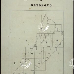 MAPPA ORIGINALE DEL COMUNE DI ORTONOVO PIANO DELLE COORDINATE RETTANGOLARI DEL COMUNE DI ORTONOVO