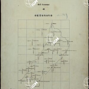 MAPPA ORIGINALE DEL COMUNE DI ORTONOVO PIANO DELLE COORDINATE RETTANGOLARI DEL COMUNE DI ORTONOVO