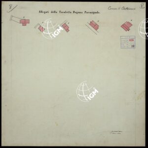 RILEVAMENTO PARCELLARE COLLA TAVOLETTA NEL COMUNE DI ORTONOVO - ALLEGATI DELLA TAVOLETTA DOGANA PARMIGNOLA.