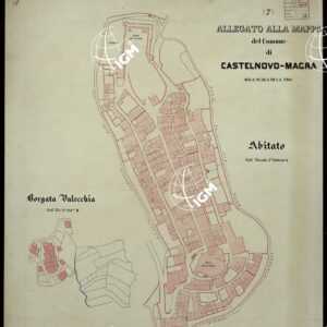 ALLEGATO ALLA MAPPA DEL COMUNE DI CASTELNOVO-MACRA ALLA SCALA DI 1 A 750 ABITATO - TAVOLA 7