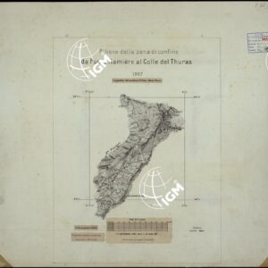 RILIEVO DELLA ZONA DI CONFINE DA PUNTA RAMIERE AL COLLE DEL THURAS.