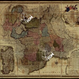 CARTA degli STATI DI S.M. IL RE DI SARDEGNA E PARTE DE PAESI A ESSI CONFINANTI RETTIFICATA NELLA REGIA TOPOGRAFIA.