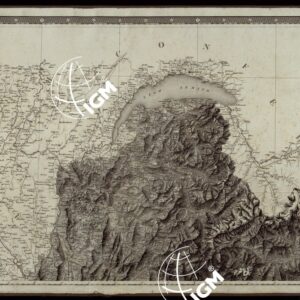 CARTA DEGLI STATI DI SUA MAESTA' SARDA IN TERRAFERMA OPERA DEL REAL CORPO DI STATO MAGGIORE GENERALE INCISA E PUBBLICATA - FOGLIO I.