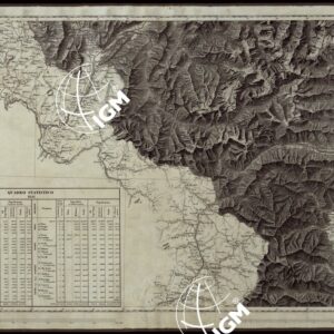 CARTA DEGLI STATI DI SUA MAESTA' SARDA IN TERRAFERMA OPERA DEL REAL CORPO DI STATO MAGGIORE GENERALE INCISA E PUBBLICATA - FOGLIO III.