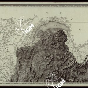 CARTA DEGLI STATI DI SUA MAESTA' SARDA IN TERRAFERMA OPERA DEL REAL CORPO DI STATO MAGGIORE GENERALE INCISA E PUBBLICATA - FOGLIO I.