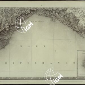 CARTA DEGLI STATI DI SUA MAESTA' SARDA IN TERRAFERMA OPERA DEL REAL CORPO DI STATO MAGGIORE GENERALE INCISA E PUBBLICATA - FOGLIO VI.