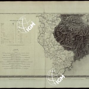 CARTA DEGLI STATI DI SUA MAESTA' SARDA IN TERRAFERMA OPERA DEL REAL CORPO DI STATO MAGGIORE GENERALE INCISA E PUBBLICATA - FOGLIO V SEGNI CONVENZIONALI.