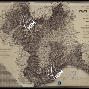 CARTA ITINERARIA DEGLI STATI SARDI IN TERRAFERMA