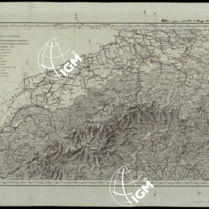 CARTA COROGRAFICA DELL'ITALIA SUPERIORE E CENTRALE ALLA SCALA DI 1 A 600.000 PUBBLICATA DALL'UFFICIO SUPERIORE DI STATO MAGGIORE - FOGLIO 1