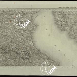 CARTA COROGRAFICA DELL'ITALIA SUPERIORE E CENTRALE ALLA SCALA DI 1 A 600.000 PUBBLICATA DALL'UFFICIO SUPERIORE DI STATO MAGGIORE - FOGLIO 4