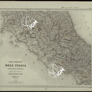 CARTA COROGRAFICA DELL'ITALIA SUPERIORE E CENTRALE ALLA SCALA DI 1 A 600.000 PUBBLICATA DALL'UFFICIO SUPERIORE DI STATO MAGGIORE - FOGLIO 6