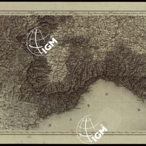 CARTA COROGRAFICA DELL'ITALIA SUPERIORE E CENTRALE ALLA SCALA DI 1 A 600.000 PUBBLICATA DALL'UFFICIO SUPERIORE DI STATO MAGGIORE - FOGLIO 3