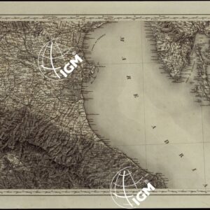 CARTA COROGRAFICA DELL'ITALIA SUPERIORE E CENTRALE ALLA SCALA DI 1 A 600.000 PUBBLICATA DALL'UFFICIO SUPERIORE DI STATO MAGGIORE - FOGLIO 4