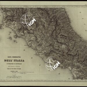 CARTA COROGRAFICA DELL'ITALIA SUPERIORE E CENTRALE ALLA SCALA DI 1 A 600.000 PUBBLICATA DALL'UFFICIO SUPERIORE DI STATO MAGGIORE - FOGLIO 6