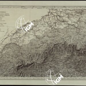 CARTA COROGRAFICA DELL'ITALIA SUPERIORE E CENTRALE ALLA SCALA DI 1 A 600.000 PUBBLICATA DALL'UFFICIO SUPERIORE DI STATO MAGGIORE - FOGLIO 1