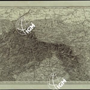 CARTA COROGRAFICA DELL'ITALIA SUPERIORE E CENTRALE ALLA SCALA DI 1 A 600.000 PUBBLICATA DALL'UFFICIO SUPERIORE DI STATO MAGGIORE - FOGLIO 2