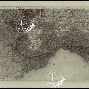 CARTA COROGRAFICA DELL'ITALIA SUPERIORE E CENTRALE ALLA SCALA DI 1 A 600.000 PUBBLICATA DALL'UFFICIO SUPERIORE DI STATO MAGGIORE - FOGLIO 3