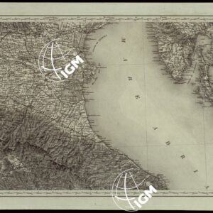 CARTA COROGRAFICA DELL'ITALIA SUPERIORE E CENTRALE ALLA SCALA DI 1 A 600.000 PUBBLICATA DALL'UFFICIO SUPERIORE DI STATO MAGGIORE - FOGLIO 4