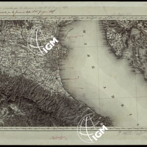 CARTA COROGRAFICA DELL'ITALIA SUPERIORE E CENTRALE ALLA SCALA DI 1 A 600.000 PUBBLICATA DALL'UFFICIO SUPERIORE DI STATO MAGGIORE - FOGLIO 4