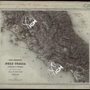 CARTA COROGRAFICA DELL'ITALIA SUPERIORE E CENTRALE ALLA SCALA DI 1 A 600.000 PUBBLICATA DALL'UFFICIO SUPERIORE DI STATO MAGGIORE - FOGLIO 6