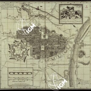 PIANTA DELLA CITTA' DI TORINO.