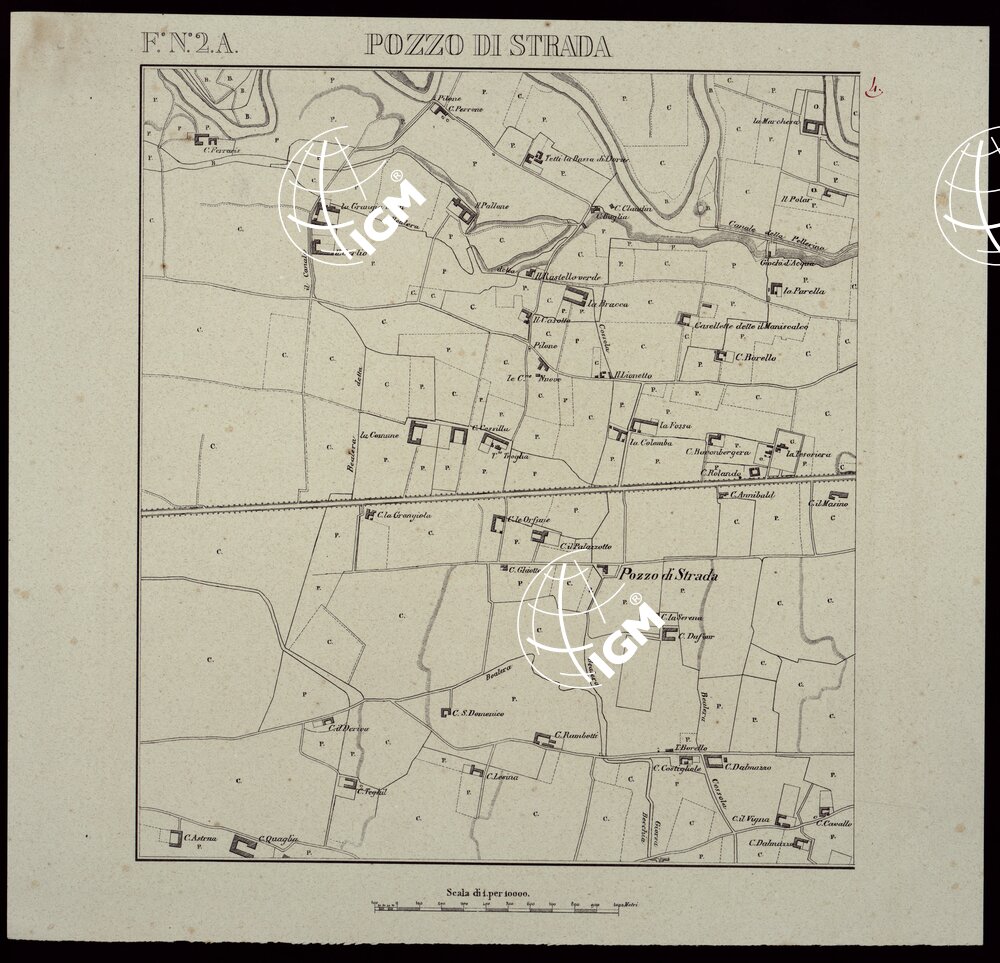 TORINO E DINTORNI - F°.N°. 2.A. POZZO DI STRADA